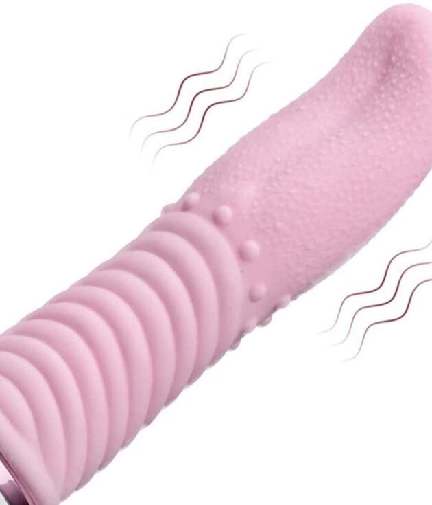 Flexible Textured Silicone Dildo Vibrator