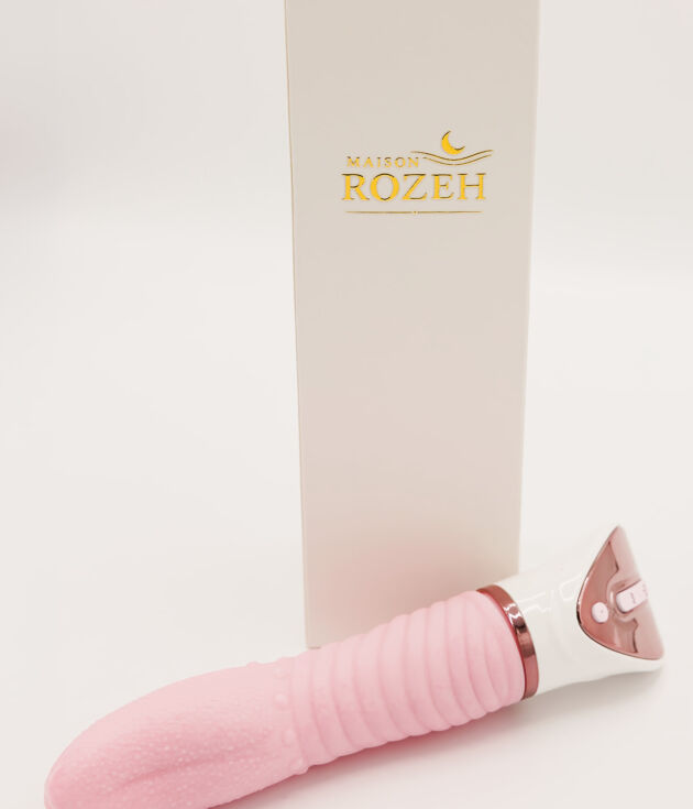 Maison Rozeh Pink/White Heated Clitoral and G-spot Vibrator